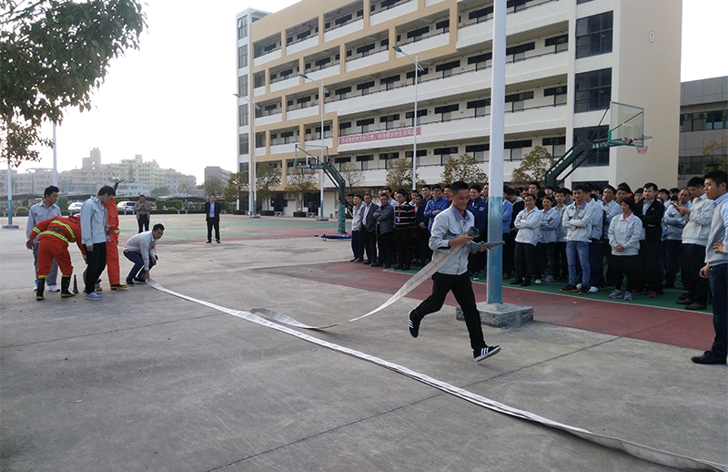 华体会体育公司惠南工厂开展消防疏散演练活动